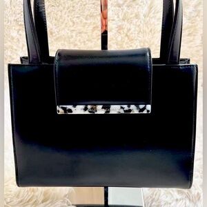 Valentino Garavani Vintage Black Leather Handbag RARE- ONLY ONE ON POSH!